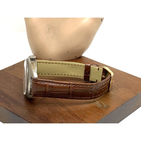 Sears Roebuck Co Tradition Electronic Men's Watch Swiss Quartz Gray White Dial - Picture 10 of 15